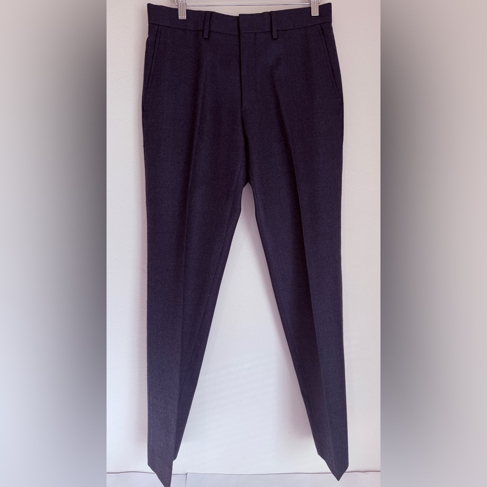 JCREW MENS CLASSIC FIT 💯 WOOL DRESS PANTS DEEP BLUE 30 X 32